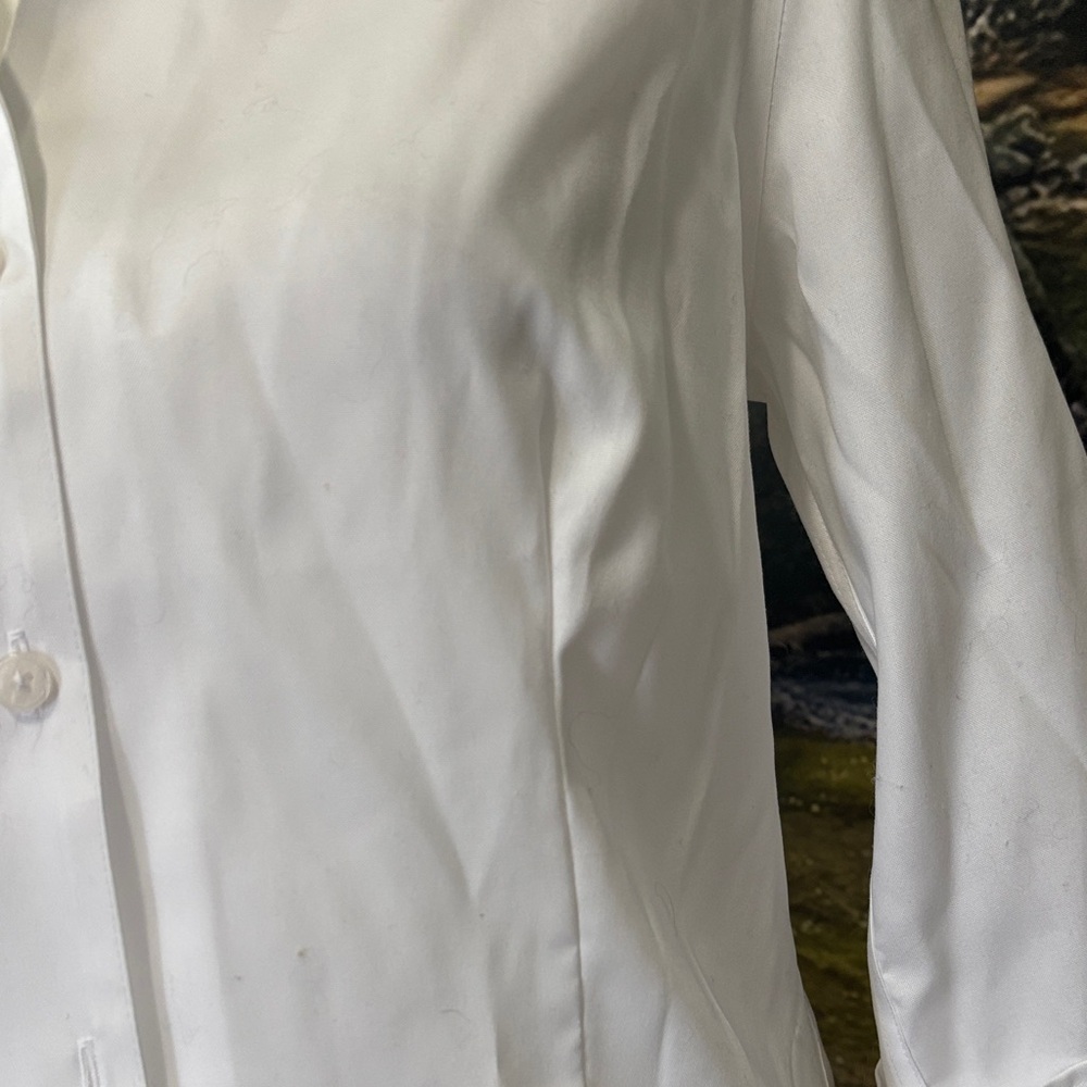 Anne Klein Classic White Button-Down Shirt - Picture 3 of 6